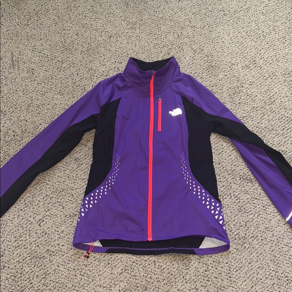 The North Face Women's Vibrant Purple and Black Ski Jacket